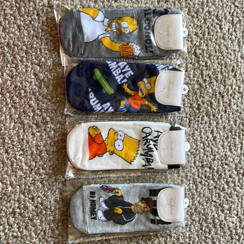 Bart Simpson ankle socks